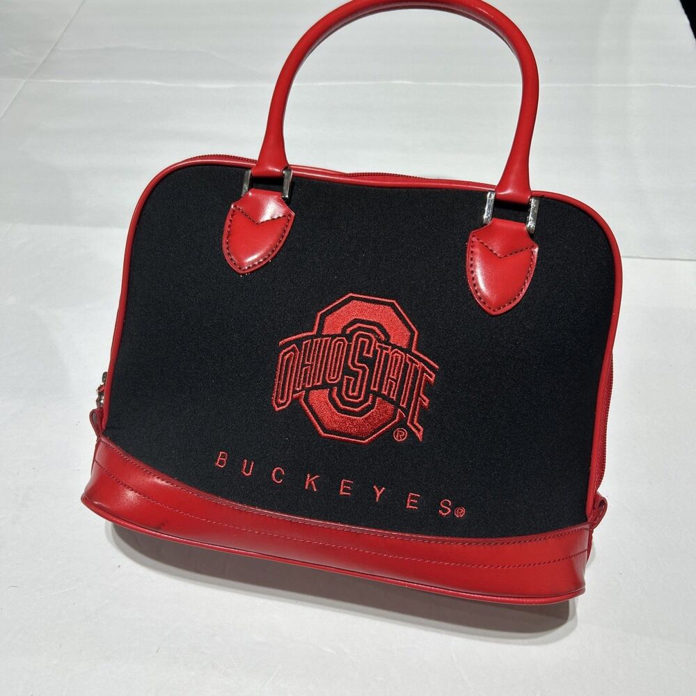 Ohio State Buckeyes Handbag/Purse – Black & Red – Stylish Fan Accessory